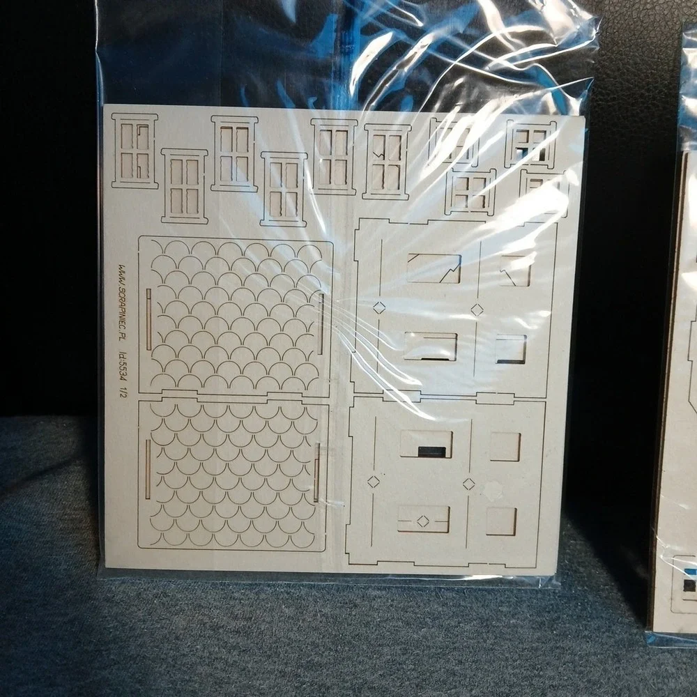 Snipart Laser Cut Design Wood Chip Board Buildings‎ 4 New Packages & Extra Parts